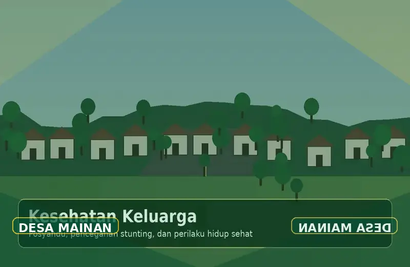Ilustrasi Kesehatan Keluarga di Desa Mainan