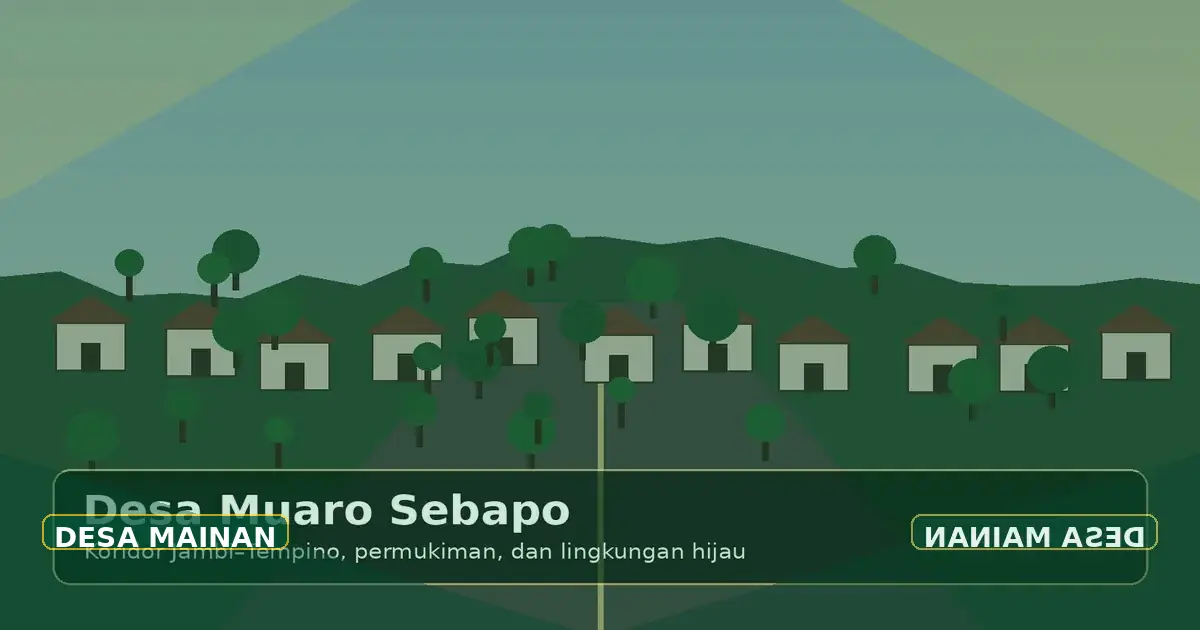 Ilustrasi lingkungan Desa Mainan