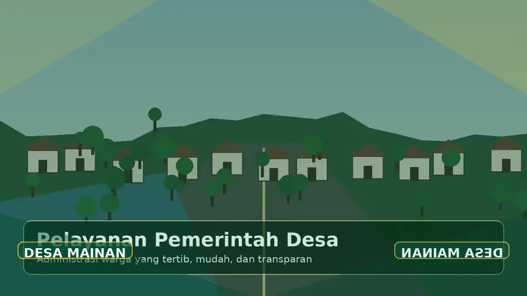 Ilustrasi pelayanan Pemerintah Desa Mainan