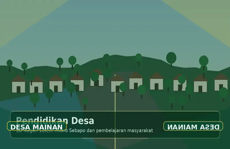 Ilustrasi Wisata & budaya pertanian Desa Mainan